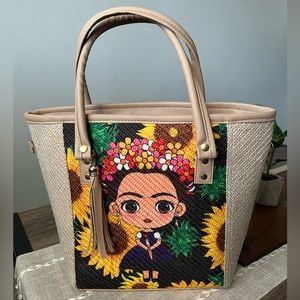 HANDMADE Frita Kahlo bag. NWOT